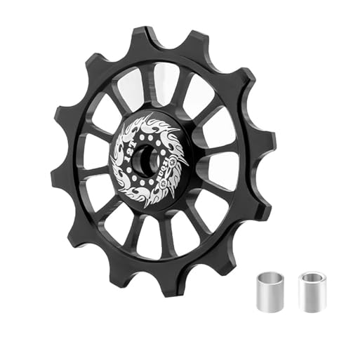 Polea de desviador trasero de 12 dientes con rodamiento de cerámica para bicicleta de carretera, accesorio de durabilidad para bicicleta