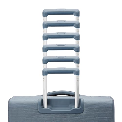 Image of Samsonite UpLIFT Lightweight Large Checked Softside 3-Piece Luggage Set with Spinner Wheels - Expandable - Airline-Approved, Polyester Soft Suitcase for Ultra Light Travel - Cerulean Blue