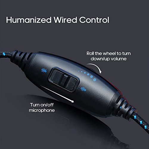 Daoco Stereo Gaming Headphone,USB-Gaming-Headset, kabelgebunden, Stereo-Surround-Sound-Kopfhörer mit Noise-Cancelling… - Image 4