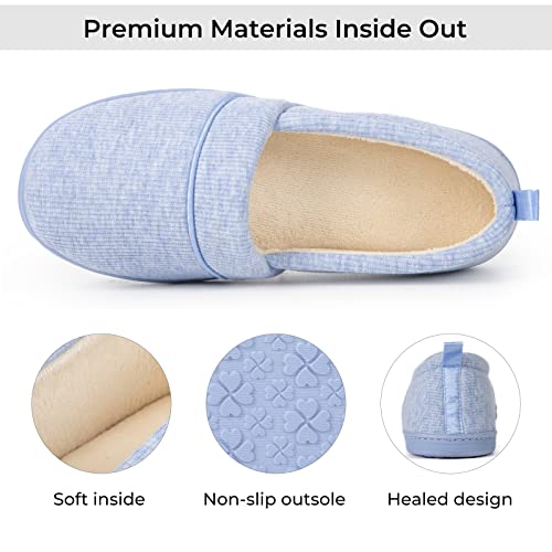 Hometop Women'S Comfy Loafer Slippers Lightweight Memory Foam Non-Slip Indoor House Shoes (9 B(M) Us thumb #3