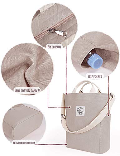 Lily Queen LQ-FBG Women Canvas Tote Handbags Casual Hobo Shoulder Bag Crossbody thumb #3
