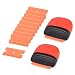 Gomake Mini Size Plastic Razor Blades Scraper, 2PCS Scraper with 10PCS Double Edge Plastic Blades for Window Glass Sticker Removal, Old Label and Decal Cleaning
