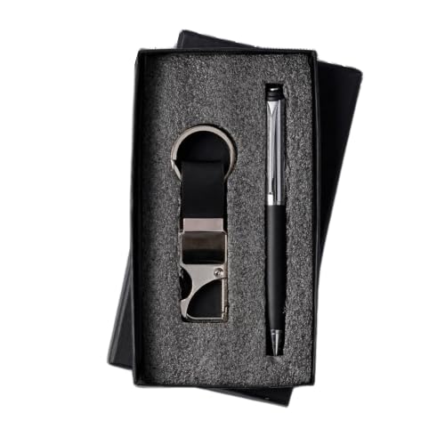 Image of 2 in 1Personalized Pen & Keychain With Name | Best for Birthday, Corporate, Teacher's Day, Boyfriend, and Event Gifting (Black)