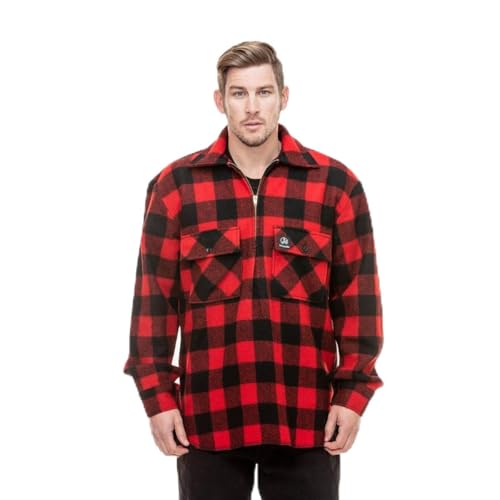 Swanndri Ranger Bush Shirt Red/Black Check - by far The Most Popular mid-Layer Garment we Have Ever Sold., Wind and Water Resistant.