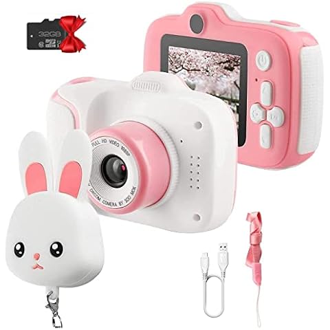 ETPARK Kinderkamera, Digital Kinder Kamera Vorne und Hinten Fotoapparat Kinder Selfie und Videokamera 2 Zoll HD-Bildschirm 1080P Kleinkind Kamera für 3-12 Jahre Mädchen Geschenke Cover