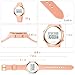 Women LED Display Elecreonic Watch Fashion Chrono Alarm Digital Clock Woman Outdoor Sport Wirstwatch (Pink)