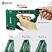 ROLICY 5-in-1 Heavy Duty Aluminum Staple Gun Kit, Manual Brad Nailer with 3000 Staples and 2000 Brad Nails, Staple Remover, Perfect for Upholstery, Crafts, Decoration, Furniture, Wood & Home DIY Use