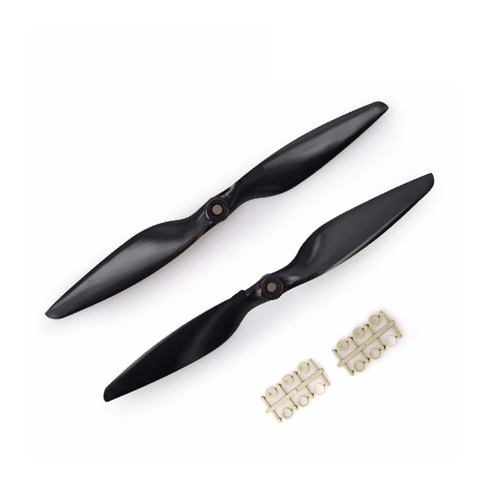 Apto for avión RC Multirotor FPV Multirotor 5 Pares Apto for hélice MR CW CCW 8045 9045 1045 1145 Hélice de Nailon de Fibra de Vidrio(1045 Black)