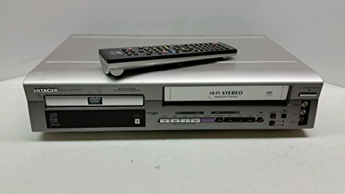 Hitachi DV-PF2U DVD/VCR Combo DVD Player Video Cassette Recorder Player VCR w/ Hi Fi Stereo & Mp3 Playback