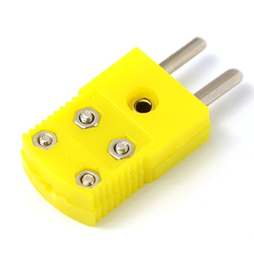 Buyme Male K Type Thermometer Thermocouple Wire Cable Connector Plug Yellow-image-6