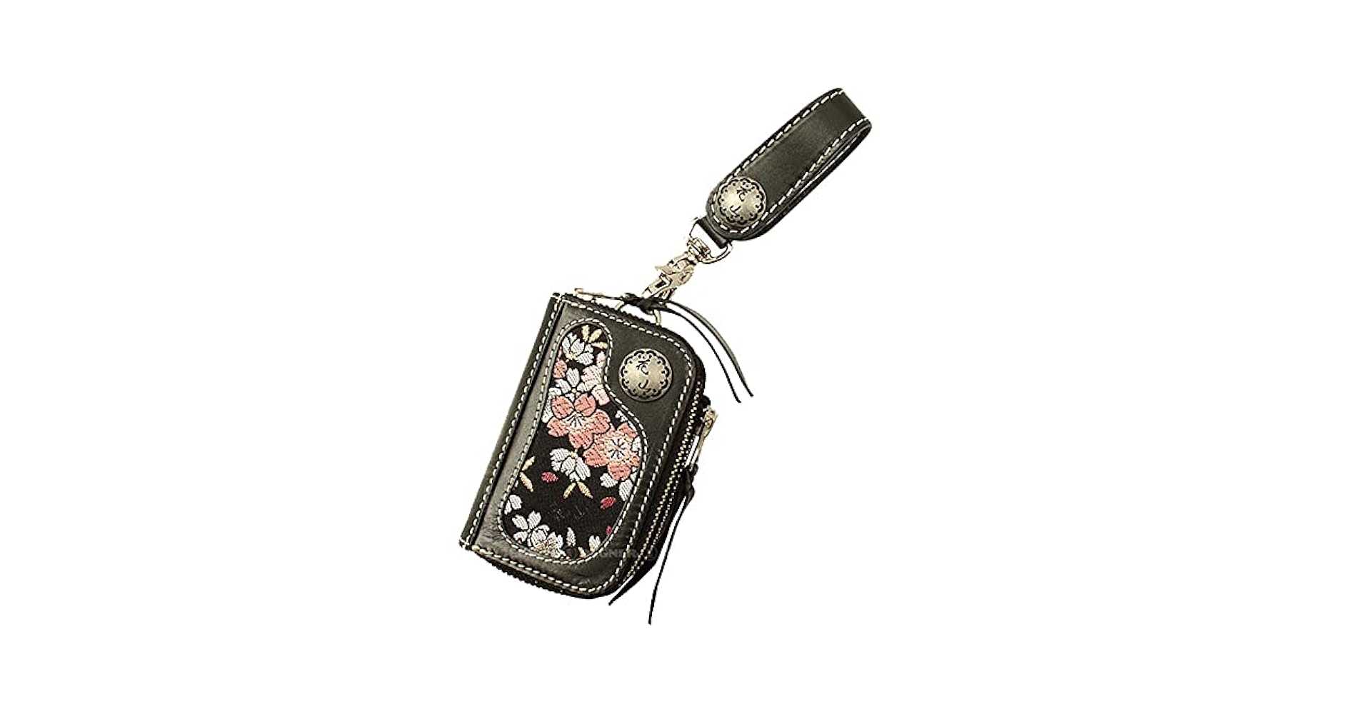 Amazon | [デグナー] 花山 K-25K レザー/金襴織物 キー