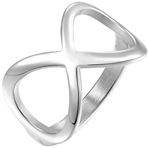 Jude Jewelers Stainless Steel Large Chunky Infinity Style Promise Engagement Statement Ring