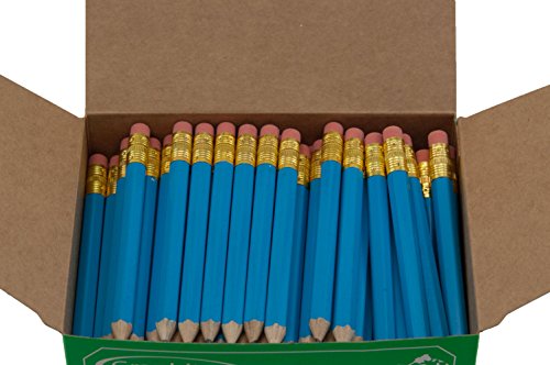 Crayons courtes bleu ciel en boîte de 144 pour ne plus manquer d'outils de notation