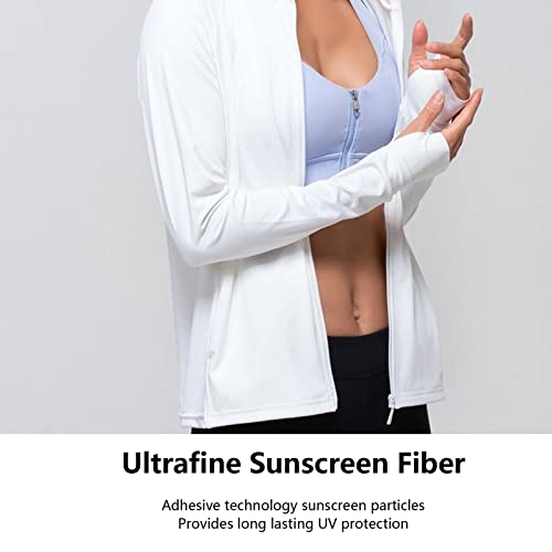 Jaqueta de Proteção Solar, Bolsos Laterais Respiráveis À Prova de UV Fina Zip Camisa de Sol para Cam