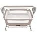 CNCEST Smart Electric Baby Bassinet Bedside Sleeper,Music Play,Automatic Cradle with 3 Speed Timing,5 Speed Wobbling,Portable Baby Bed Height Adjustable Crib,Nets+Mattresses