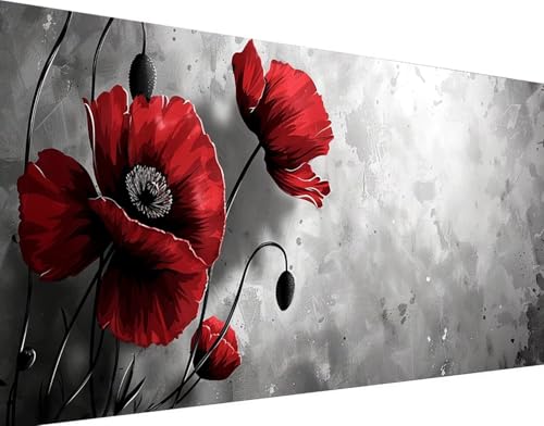 Diamond-Painting Enfant et Adulte contre le Stress : Kit Peinture Diamant 5D Fleurs