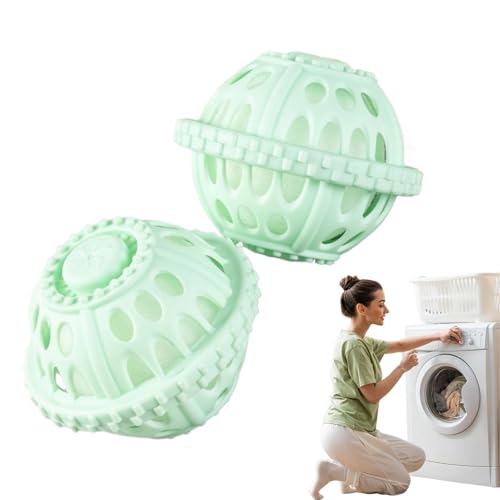 Bolas de lavandería para lavadora, bolas de lavandería para secadora, no detergente, suministros de limpieza del hogar antinudos para familias, estudiantes universitarios, vacaciones, viajes RV