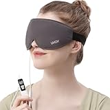 UNCN Heated Eye Mask with Washable Cover, Electric USB Eye Mask for Sleeping - Blindfold, Keep Warm for Relieve Dry Eye Syndrome, Dark Circles and Blepharitis