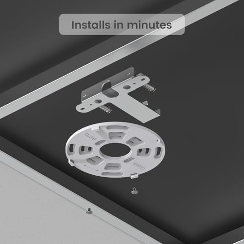 Image of Eero PoE 7 & 6 T-Bar Ceiling Mount, Aluminum Tool-Free WiFi AP Bracket | T-Bar Ceiling Mount for Eero PoE 7 & PoE 6 Wi-Fi Access Point, Tool-Free Installation, WiFi AP Mount for Office, Warehouse