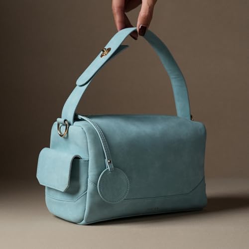 Image of Theater Bonbon Crossbody Duffle Bag for Women Structured Shoulder Handbag with Adjustable and Detachable Strap