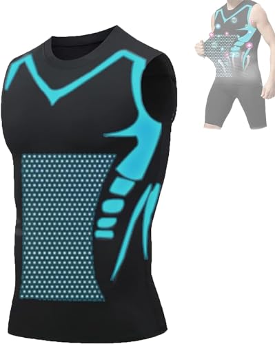 Men Compression Shirt, 2024 New Version Ionic Shaping Sleeveless Vest for for Men to Build a Perfect Body
