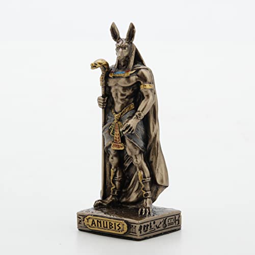 Figura Decorativa Anubis Dios de la Muerte Resina 8.6 cm miniatura 3