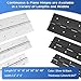 YIFIHGE 2Pack 2 Inch x 12 Inch Stainless Steel Piano Hinge, 0.047'' Thick Continuous Hinges for Heavy Duty Cabinet, Door, Toolbox, Woodworking, Furniture, Silver