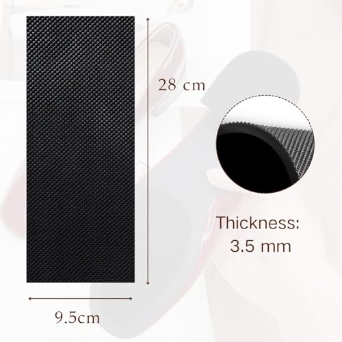 Image of EACOZY Shoe Sole Repair, Rubber Sheet Bottom Soles for Shoes Boots, 5 /32 inch Thick, Black