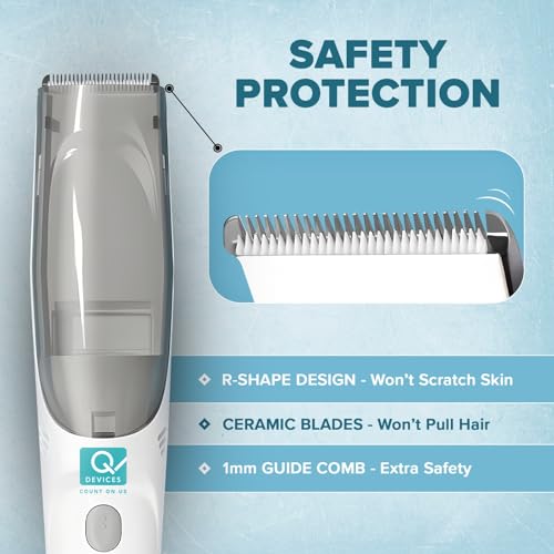 Image of Q DEVICES Baby Hair Trimmer - Quiet, Safe, & Waterproof Electric Trimmer for Kids & Infants