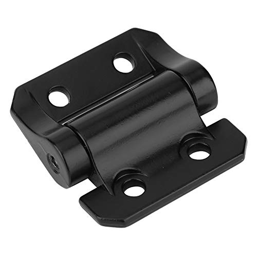 Fafeicy Black Torsion Hinge Zinc Alloy Steel Electroplated 0-180 Degree Rotation 16000 Times with Mounting Hole Distance M4.8 for Glass Door Industrial Machinery (Black1.2N.m)