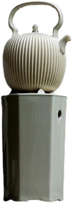 Ash Charcoal Stove Wind Tea Maker Ceramic Kettle Pottery Pot Retro Kung Fu Outdoor