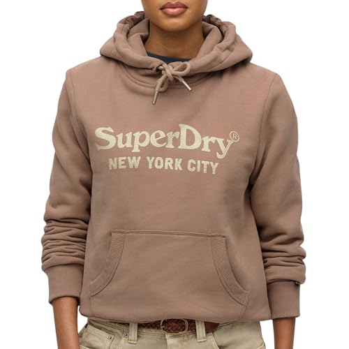 Sweat Superdry Brand Mark en coton épais avec capuche ajustable M