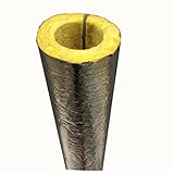 Carcasa de tubo de lana de roca de 30 m, aislamiento de tubo laminado de aluminio