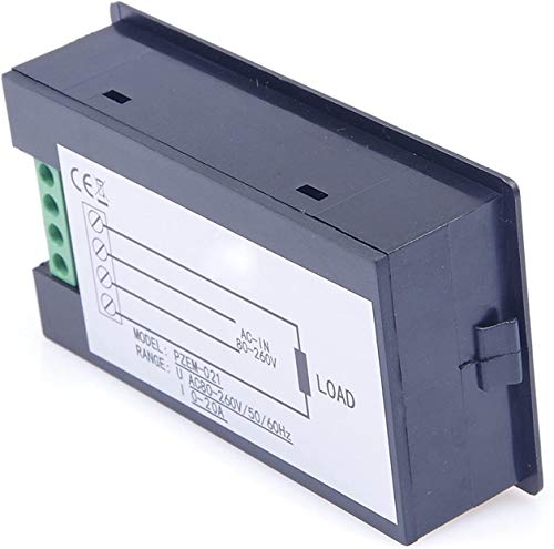 Image of AC Voltmeter Ammeter Digital Multimeter Voltage Ampere Meter Panel AC 80-260V 110v 220v 20A Electrical Volt Current Power Energy Monitor Tester Gauge with LCD Display & Built-in Shunt