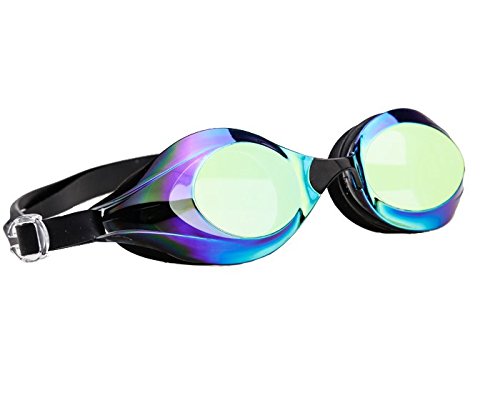 Gö Swim Goggles with Protective Case, Signature Mirrored Goggles, Adjustable, No Leaking, Anti-Fog, UV Protection, with Protective Case for Adults, Men, Women, Youth, 10+
