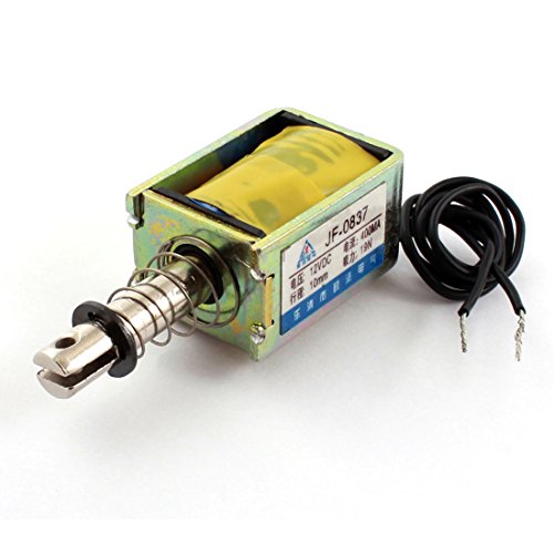 DC 12V 400mA 10mm 19N 2-Wire Open Frame Pull Solenoid Electromagnet