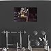 Produktbild SXXRZA Leinwand Wandkunst 40x60 cm rahmenlose Fitness Poster Bodybuilding Gym sexy Mädchen Hantel Übung Gym Motivation Bild Home Gym Wanddekoration