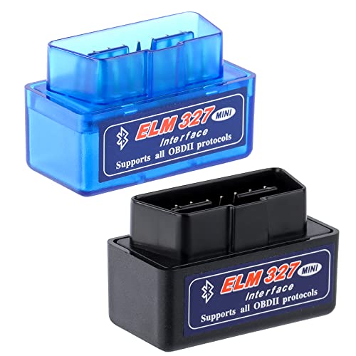 talifoca Mini Outils de Diagnostic OBDII - Lecteur Bluetooth de Code d'erreur Bluetooth 2.0 pour Le Test de Véhicules OBD2 Connexion directe au Smartphone