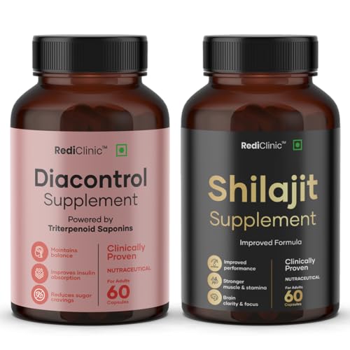 Image of DiaVigor Capsules for Strength, Stamina and Immunity | Dual Support for Metabolic Health, Energy - 60 Capsules Each Bottle | Set of 2