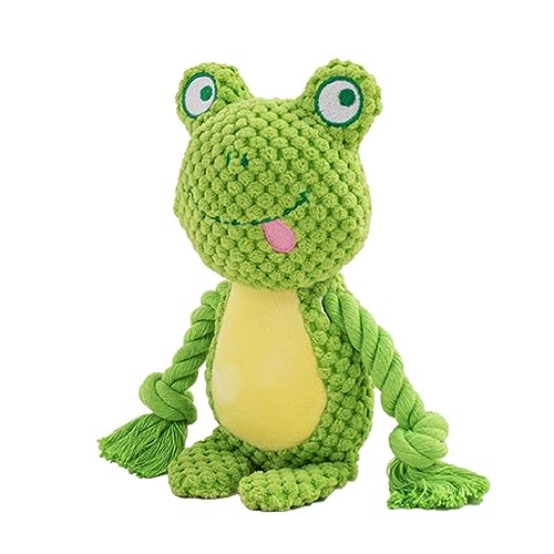 Hundespielzeug, Hund Quietschspielzeug, Plüsch Hunde Kauspielzeug, Frosch