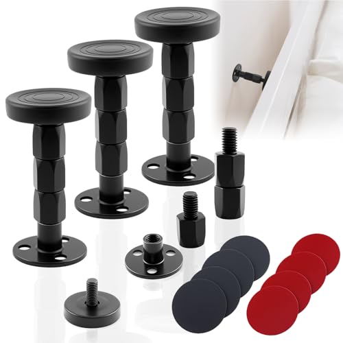 GJC 4-Pack Adjustable Threaded Anti-Shake Tool for Bed Frames with Upgraded Headboard Stoppers...