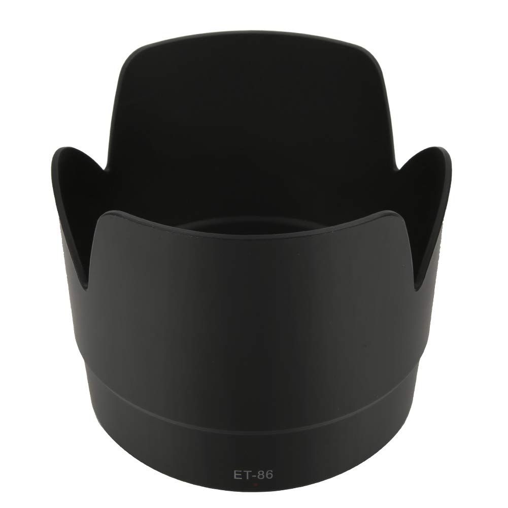 PUSOKEI Paraluce per Fotocamera, Modello ET-86 Paraluce in plastica Nera per Fotocamere EF 70-200mm f/2.8, ampiamente utilizzato nella Fotografia in controluce, Facile da
