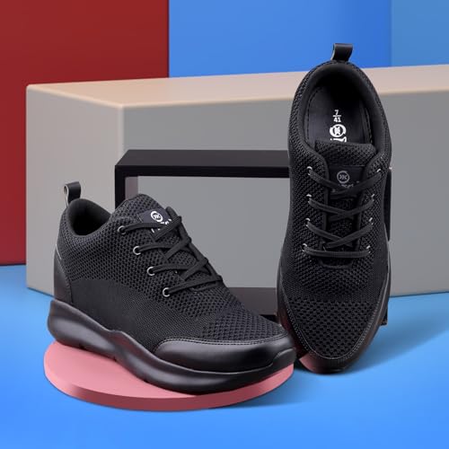 Image of Mens Global Rich's Men's 3 Inch Hidden Height Increasing Black,Blue,Brown,Grey Casual Sports Laceup Shoes with Eva Sole Casual Shoes