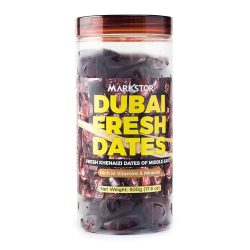 Image of Markstor Dubai Fresh Dates (500g) - Fresh Khenaizi Dates of Middle East
