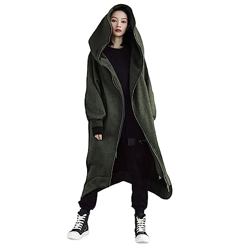 Amazon.com: Womens Casual Hoodies Open Front Longline Overcoat