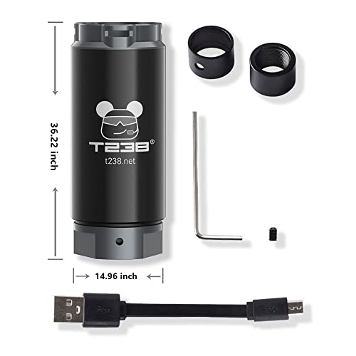 T238 Tracer Unit - Airsoft Tracer For Nerf Darts/Gel Ball Blaster (14 Ccw Adapter And 19Mm To 16Mm Adapter) #TOP6