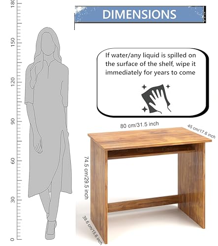 Callas Computer Desk Home/Office Desk | Writing Study Desk | Laptop Table | Modern Simple Desk | Small Desks for Small Spaces | Sturdy Desk for... - Image 5