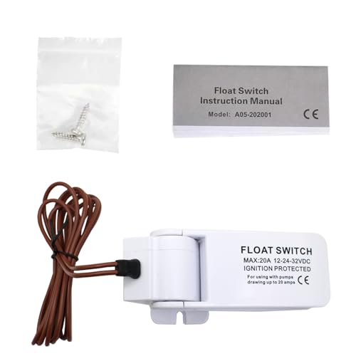YQMIGU Float Switch for Boat Bilge Pump Automatic Bilge Pumps Float Switch for Boats Suitable for V-Shaped Drive Flat Bottomed Boats Water Tanks and Aquaculture Systems