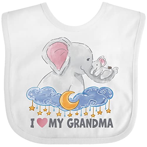Image of inktastic I Love My Grandma Elephant Family Baby Bib
