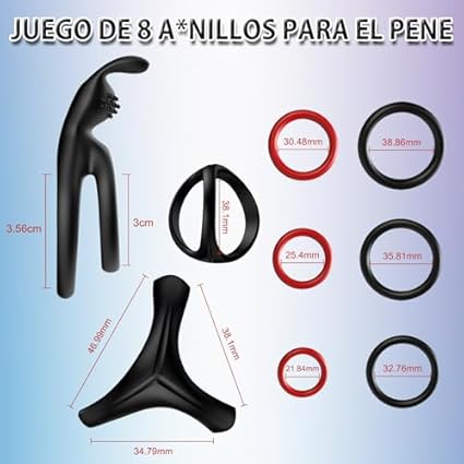 Juguetes eróticos Anillos de Pene Masculino, Anillo Erección de Silicona Pene para Sexo más Fuerte y Duradera,Cock Ring que Mejora el Placer, Juguetes Sexuales de Adulto en Pareja y Hombre